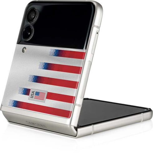 USA Soccer Flag Galaxy Z Flip4 5G Skin